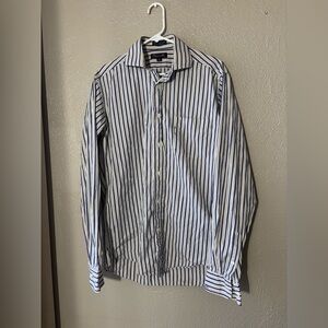 Faconnable men’s Striped Navy Casual Shirt